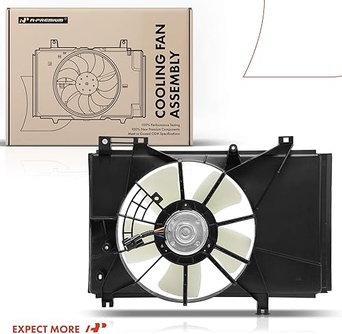 Miniatura 8 de A-Premium Conjunto de ventilador de refrigeración del radiador del motor compatible con modelos seleccionados de Mazda - 2 2011 2012 2013 2014 1.5L,