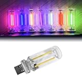 GSOWO USB Car Light, Touch Control USB LED Car Interior Atmosphere Lights, Automotive Interface Plug in Night Lamps, Mini Lamp Camping Lights, Bedroom, Hallway - Blue