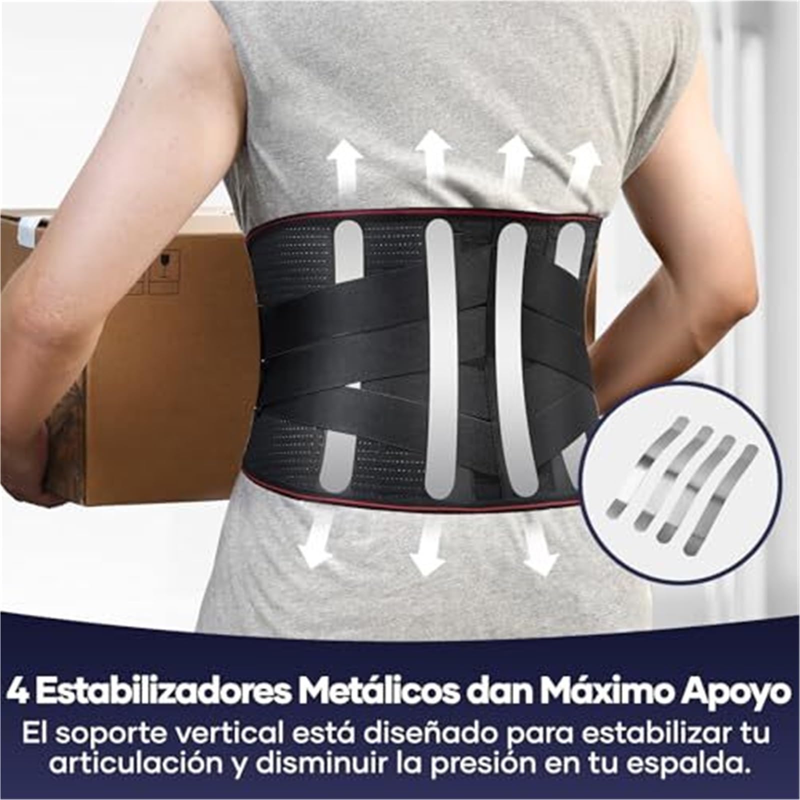 Faja Lumbar Cinturón De Soporte Lumbar For Mujer For Hombre Cinturón De Soporte De Espalda Ajustable Cinturón Deportivo Moldeador De Cuerpo Cinturón Apoyo Lumbar(M)
