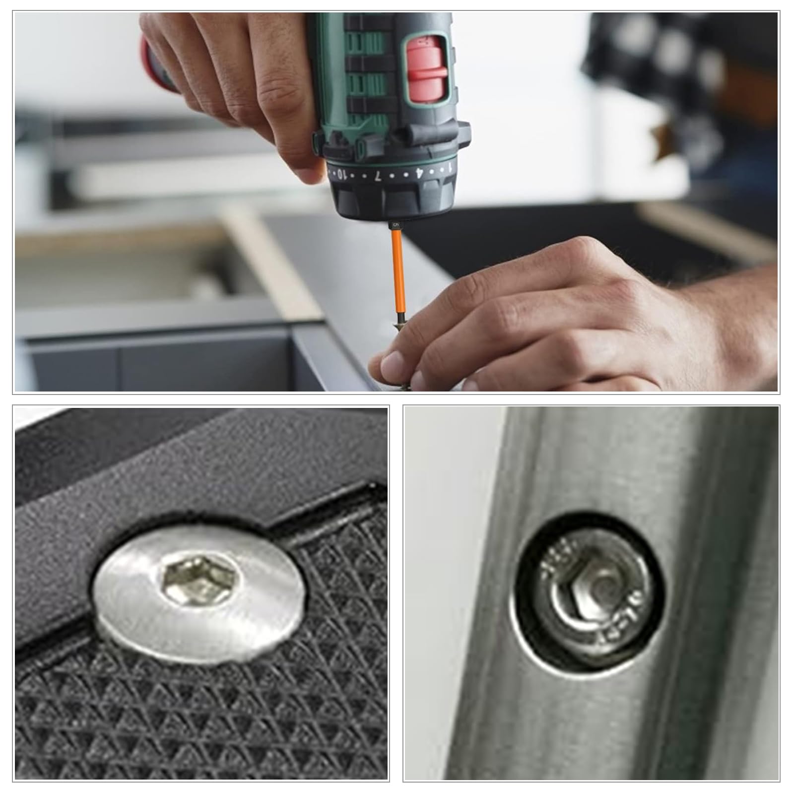 Set 10 Punte Per Avvitatore Magnetico - Acciaio S2, Codolo Esagonale 1/4", PH1/PH2/SL - Foto 2