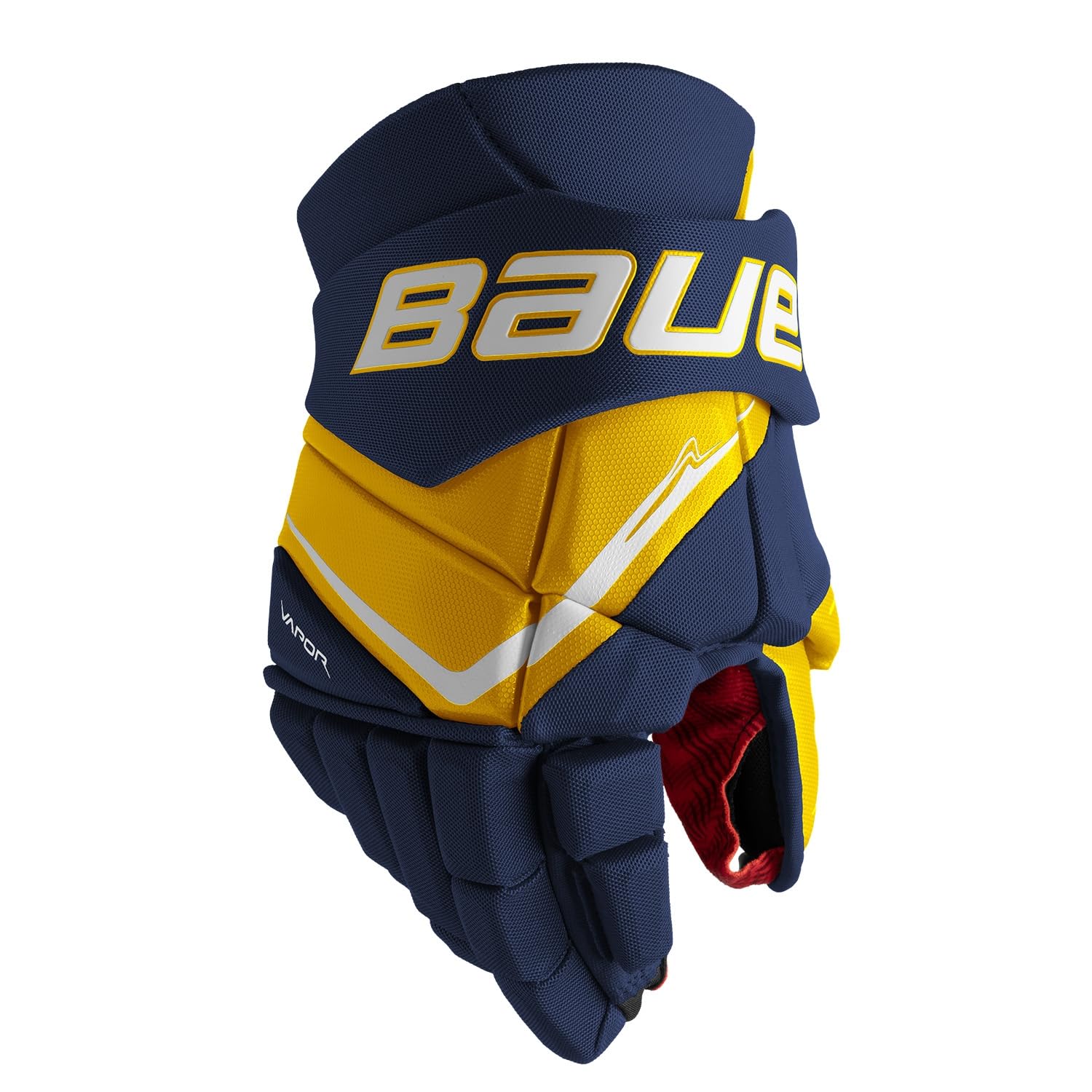 Bauer Vapor Fly40 - Guantes intermedios, color azul marino y dorado