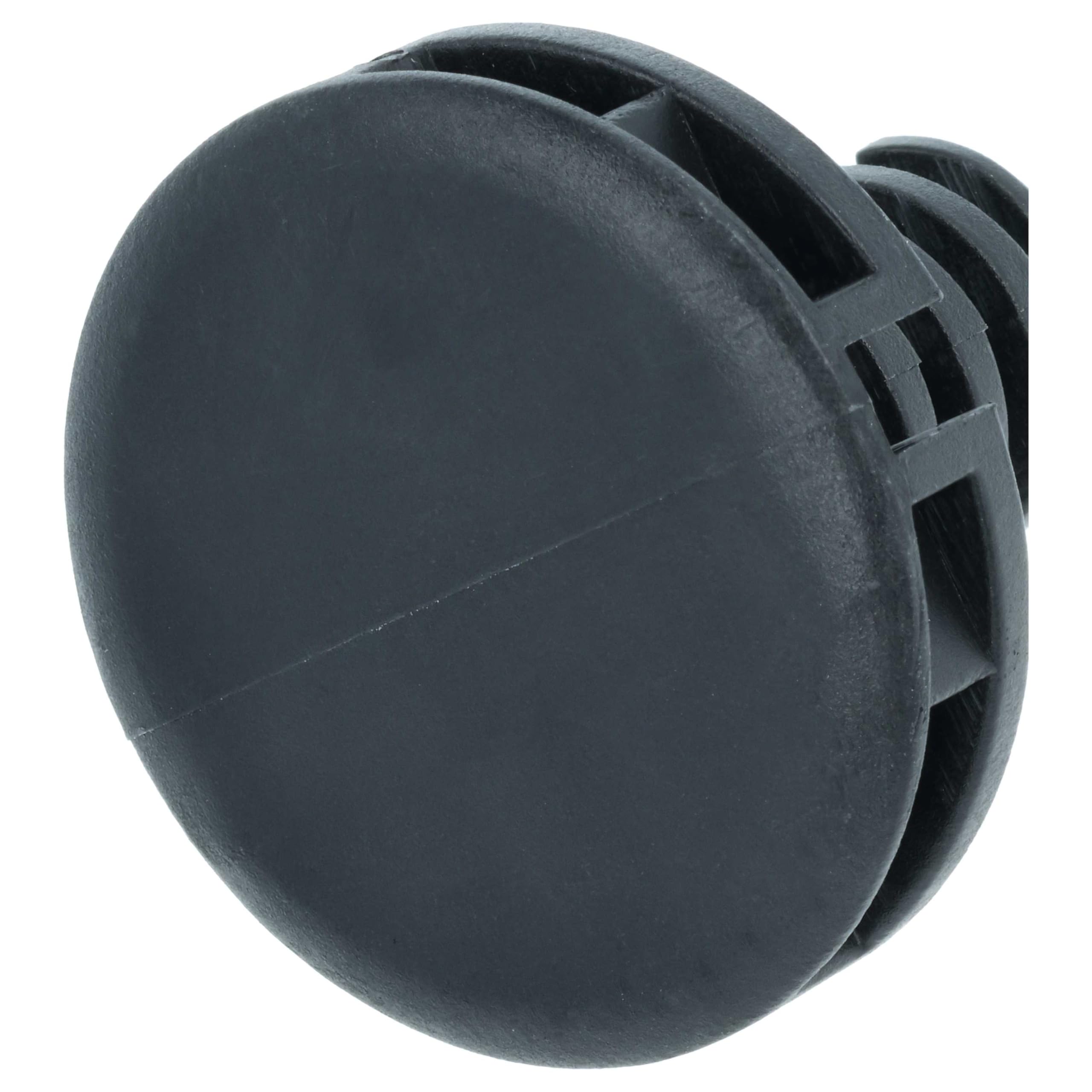 vhbw 2 x noga poziomująca kompatybilna z suszarką Electrolux RDH3797GFE, RDH3874GDE, RDH3796PDE, suszarka do włosów - 3,5 cm stopy czarne