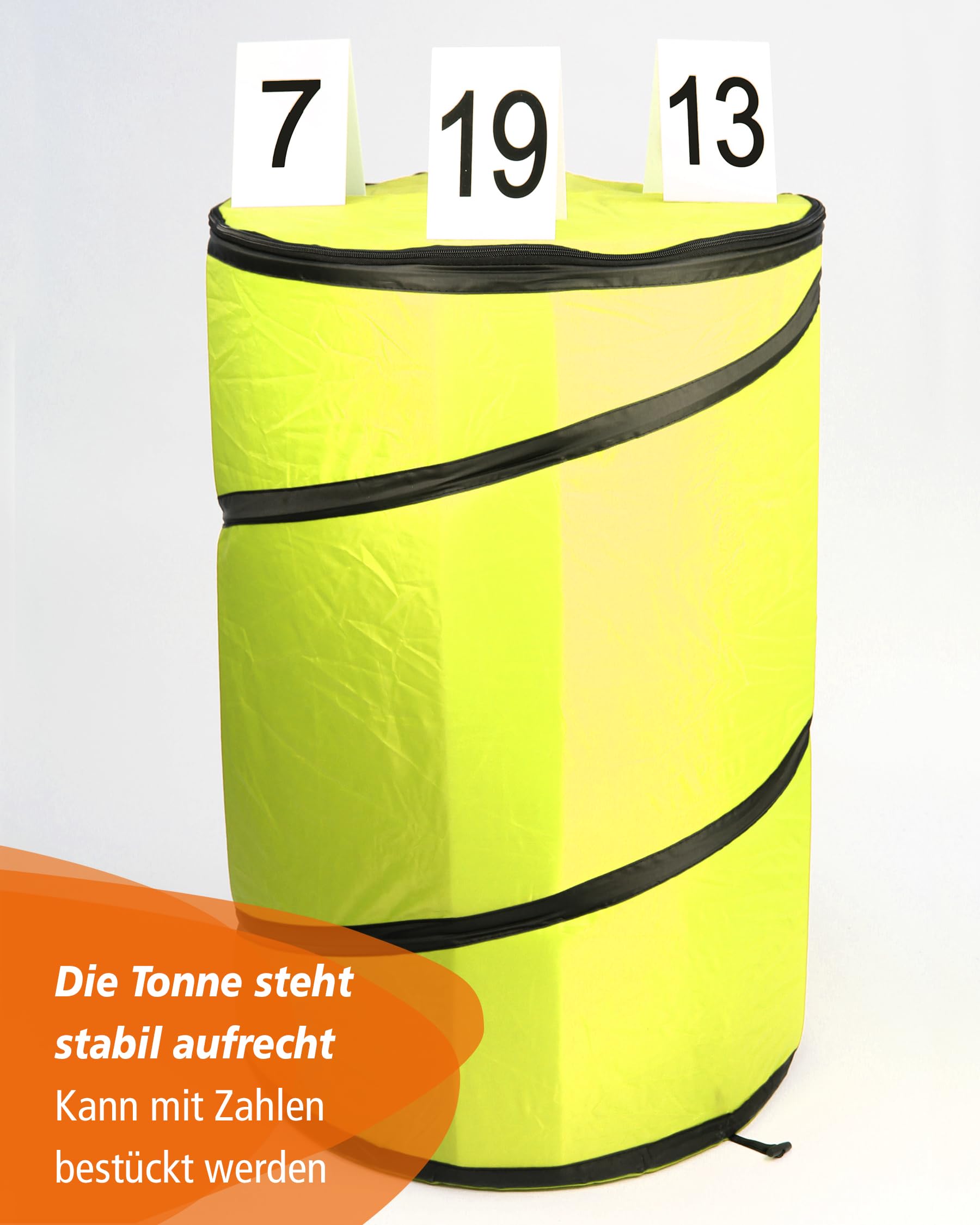 Hoopers-Tonne mit Inlay – Blau – Pop-up Nylon-Tonne mit Schaumstoffkern – standfest & VDH-konform