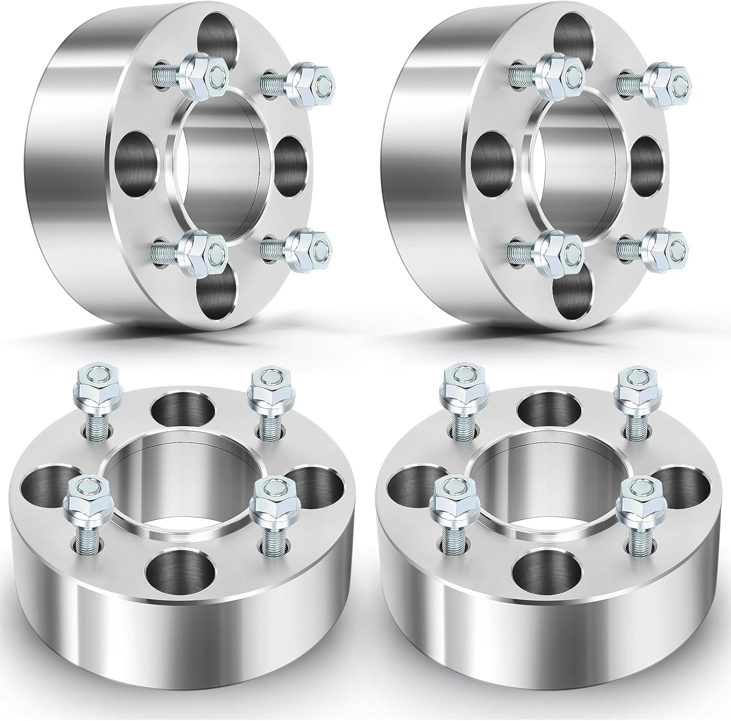 OCPTY 4Pcs 2" Wheel Spacers 4x110 Studs 10x1.25 74.1mm 4Lug Hubcentric Wheel Spacers Fit for Yamaha Grizzly 700 Grizzly 550 Grizzly 450 Grizzly 350 Rhino 700 Big Bear 400 Wolverine 450 wheel spacers