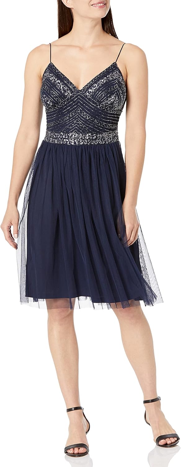 Buy Marina Womens Beaded Mesh Gown Online Bahrain | Ubuy