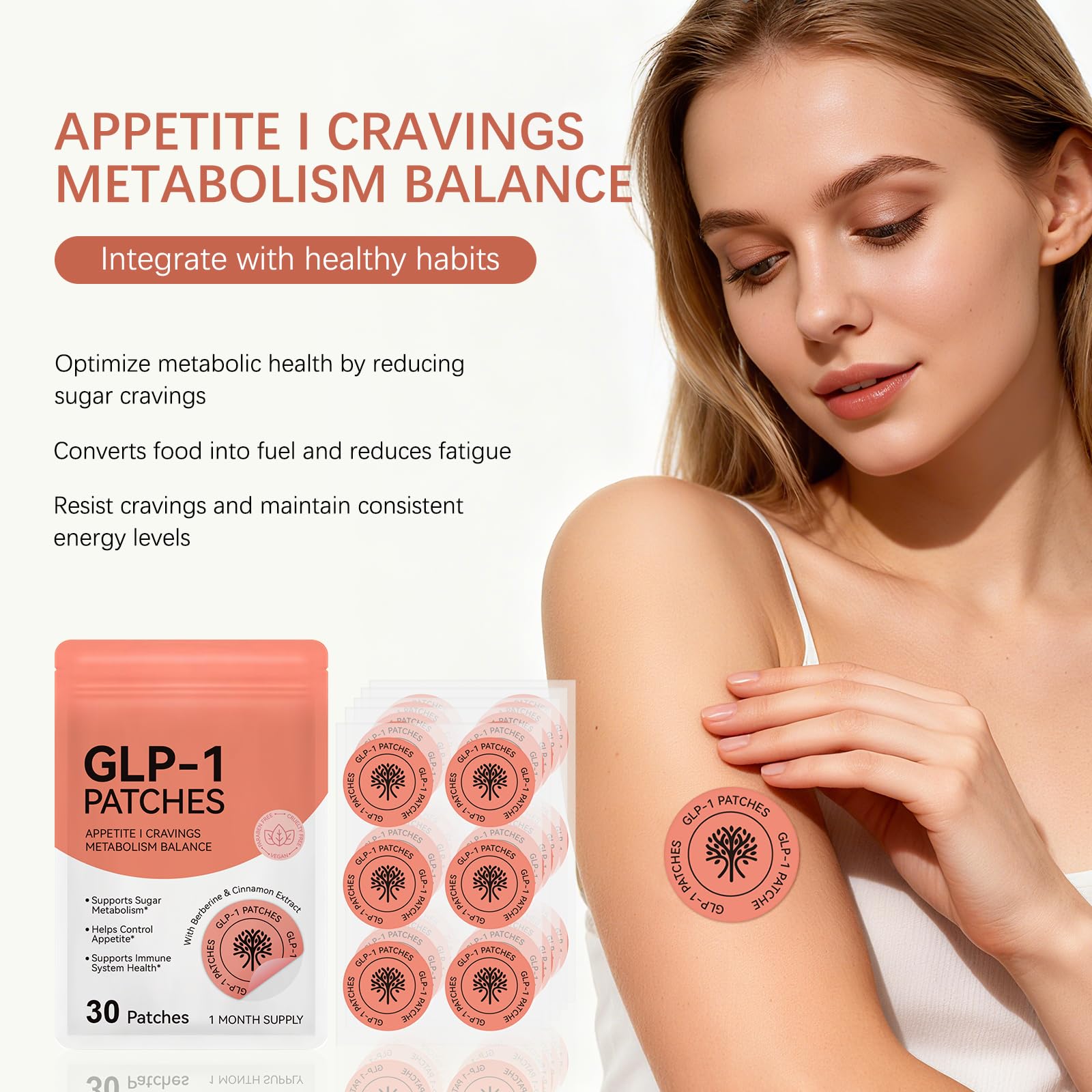 GLP-1 Patches 30ct, Natural Metabolism & Appetite Support — view 5