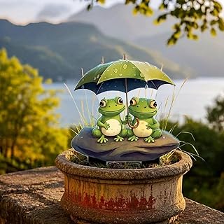 Frog Decorative Garden Stakes - 2D Frog Lawn Ornaments