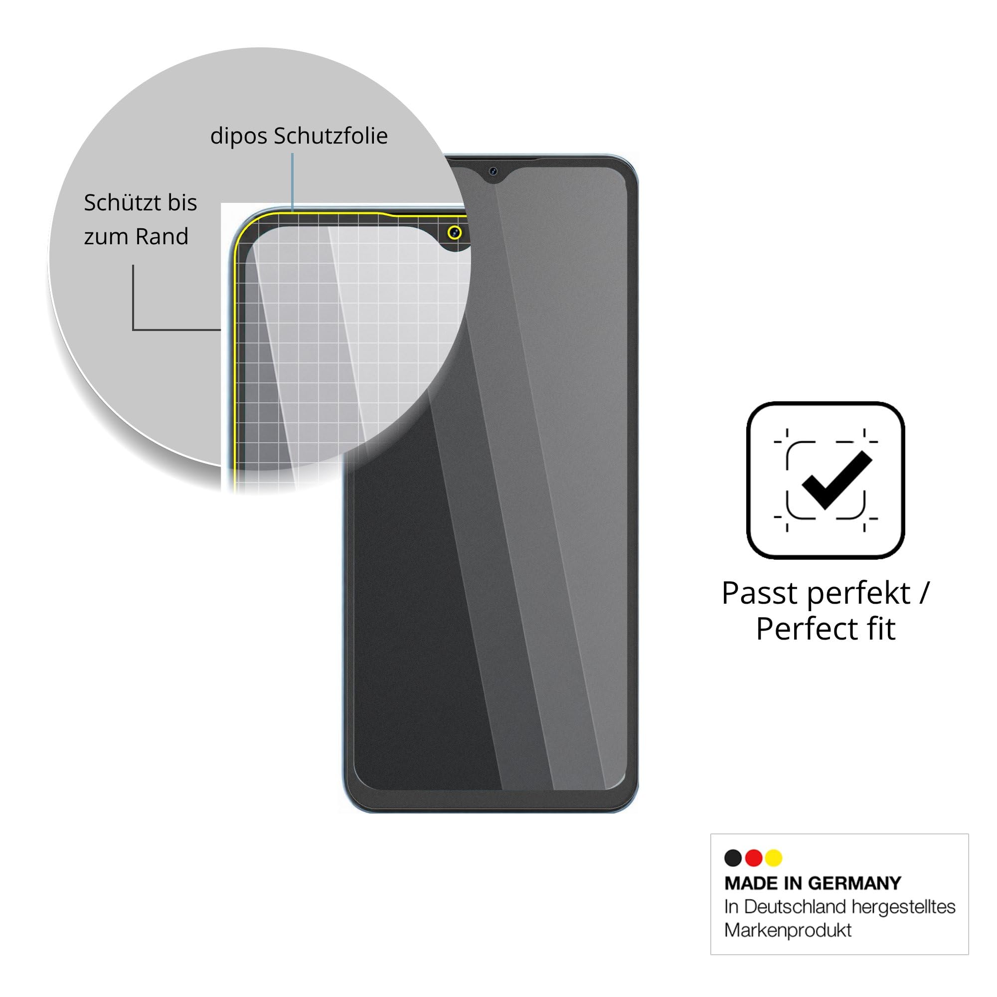 dipos Protection écran anti-espion pour NexiPosket 2026 | Film mat, filtre de confidentialité 4 directions, sur mesure, anti-rayures, sans bulles, adhésion sans colle