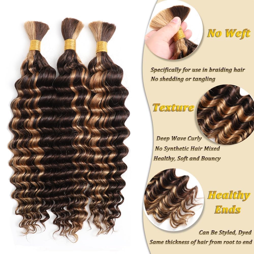 Human Braiding Hair Extensions - 100% Raw Human Hair Bulk