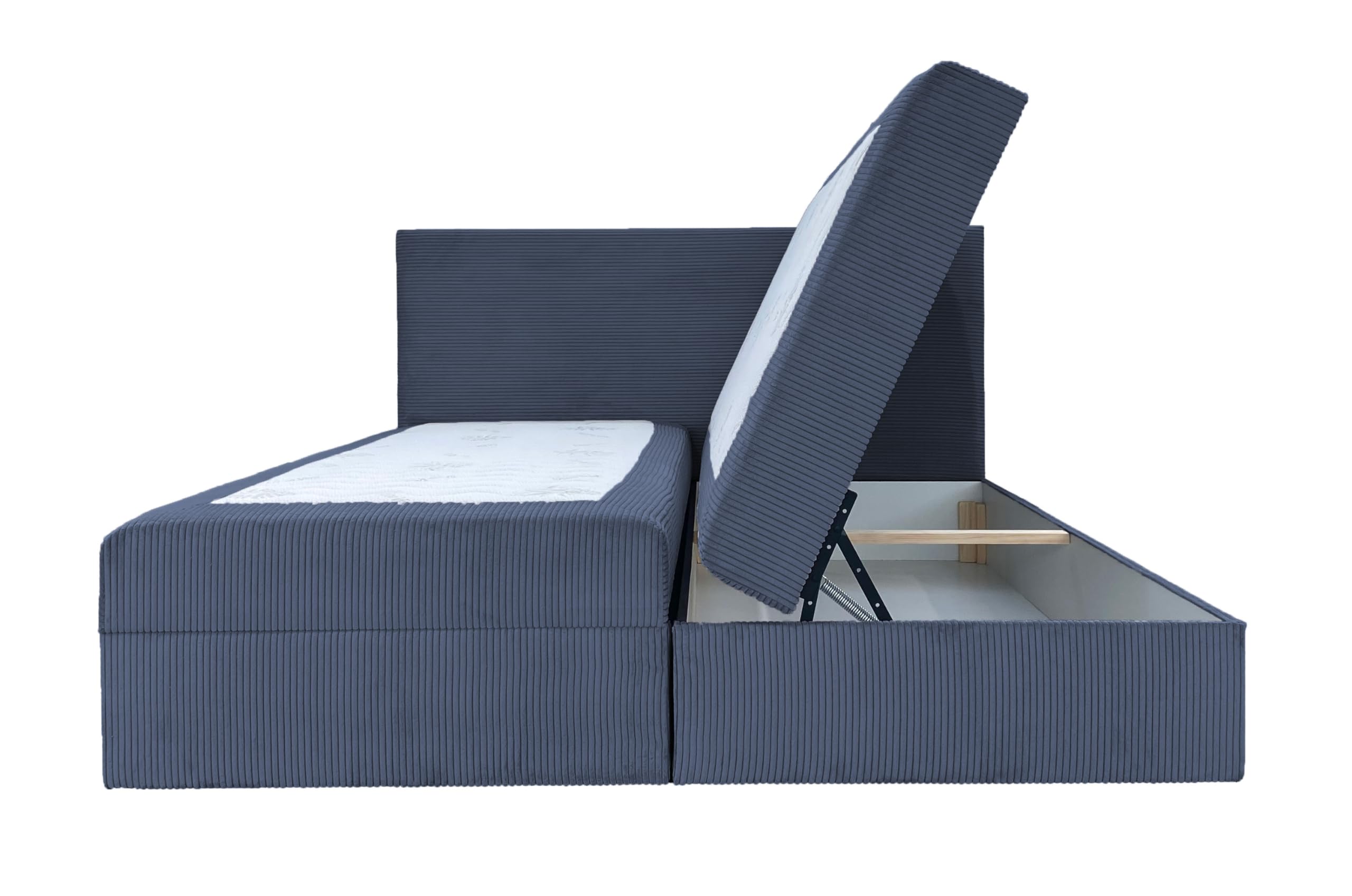 Bett Doppelbett Boxspringbett TOP POSO Mit Bonell-Matratze Und