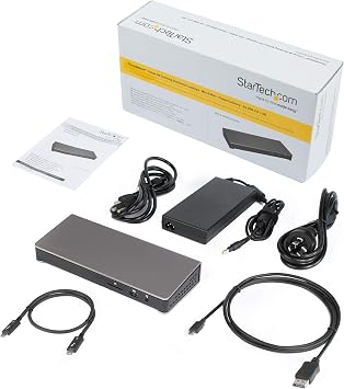 Thunderbolt 3 Dock 4K60Hz Dual Monitor 85W PD USB 3.0 Hub SD Card Reader TB3DOCK2DPPD