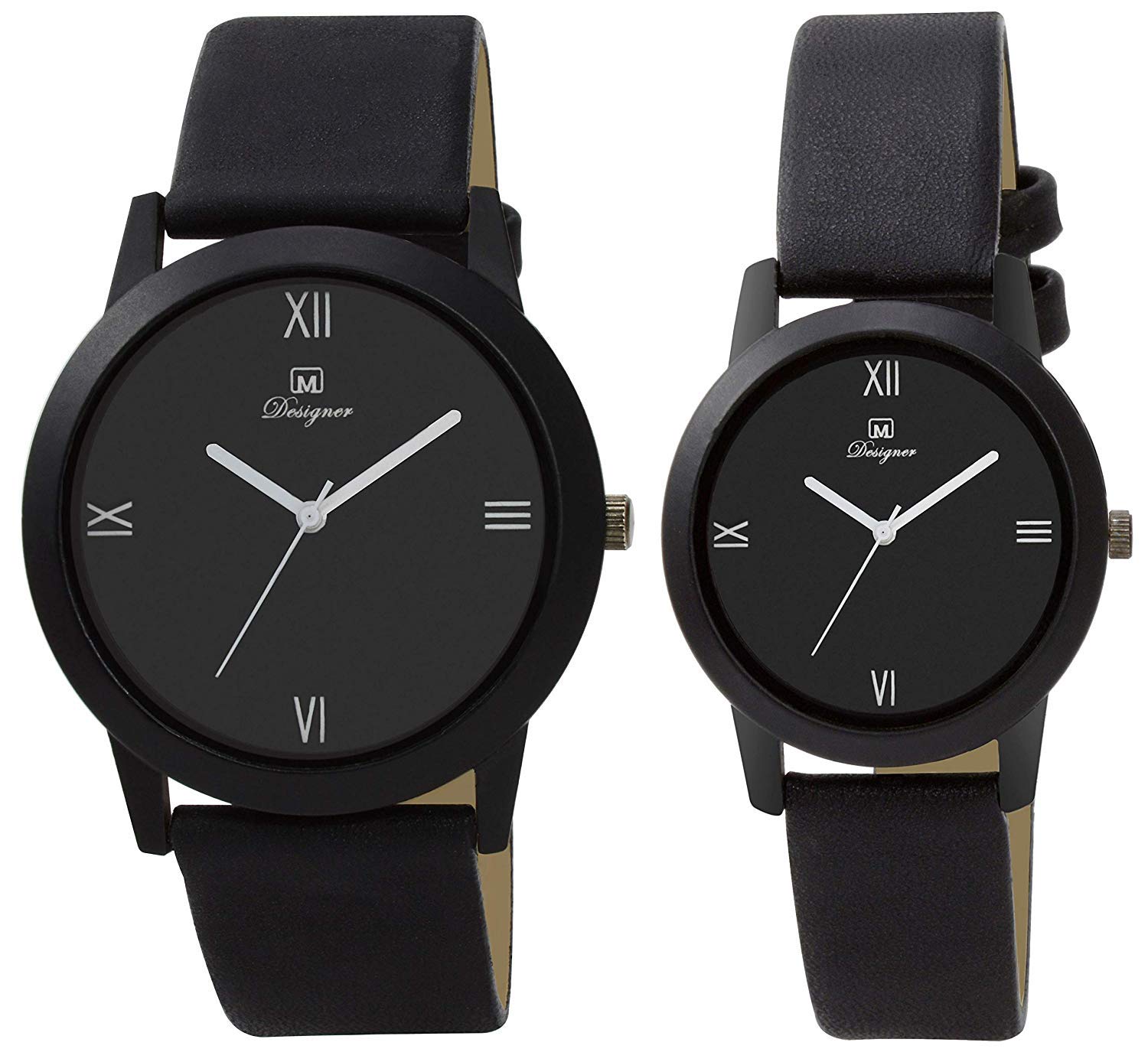 OM DESIGNER Analogue Unisex Watch (Black Dial Black Colored Strap) (Pack of 2) (B07NC471V1) Amazon Price History, Amazon Price Tracker