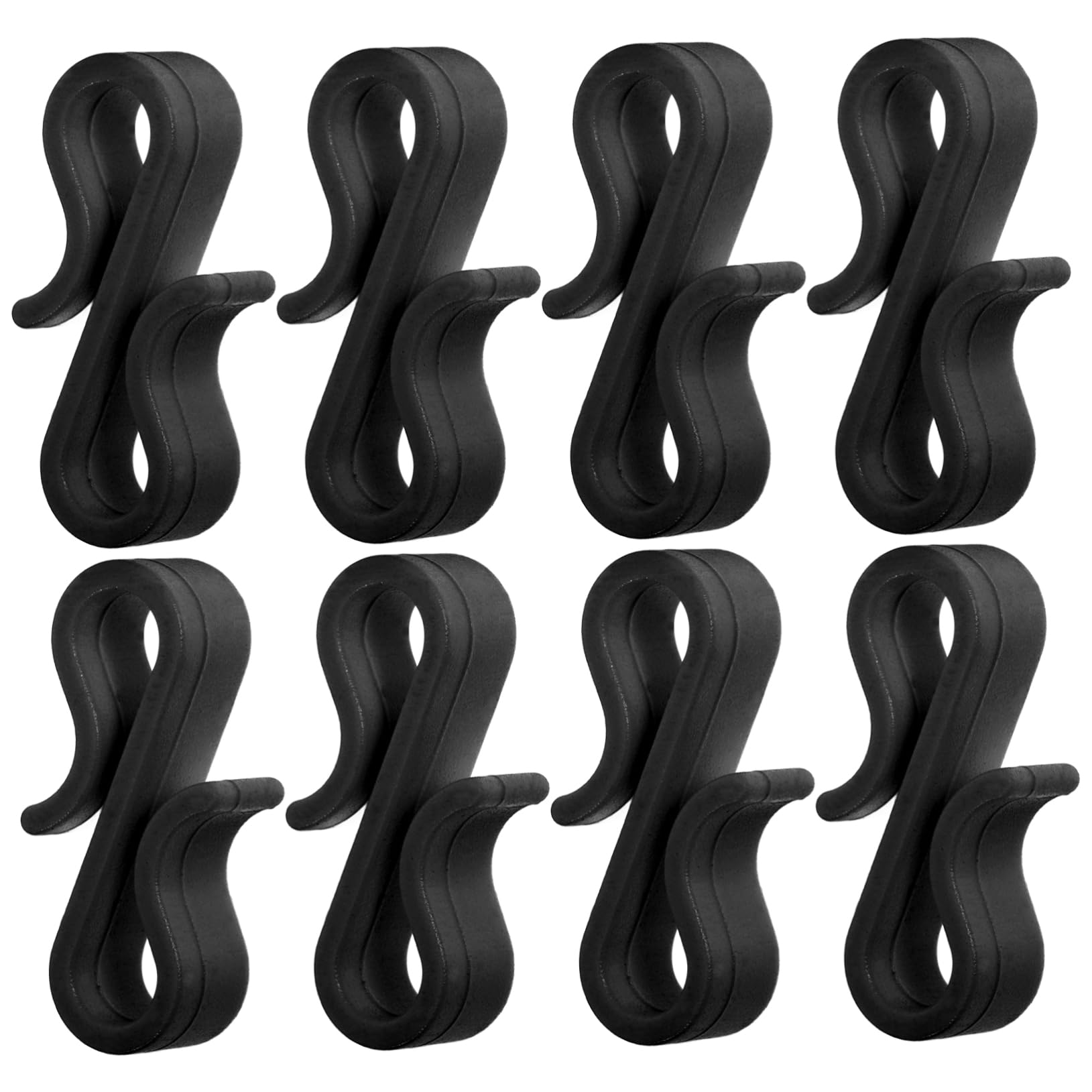 VINTORKY 50pcs Outdoor Gutter Hooks for Lights Weatherproof S Clips for Christmas Decorations Plastic Light Clips Holiday String Lights Hanging Hooks for Patio Awning