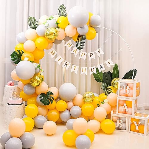 Miniatura 3 de Soporte redondo para arco de globos, kit de arco de globos de corazón con base para arco de globos, kit de soporte para globos para bodas,