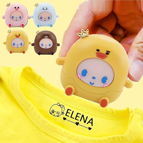 Kiddospace Stamp: Name Stamp for Clothing, Customized for Kids