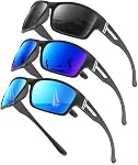 KALIYADI Polarized-Sunglasses Men Sports Sun-Glasses: Men Polarized Sunglasses Women UV400 Protection for Fishing Golf