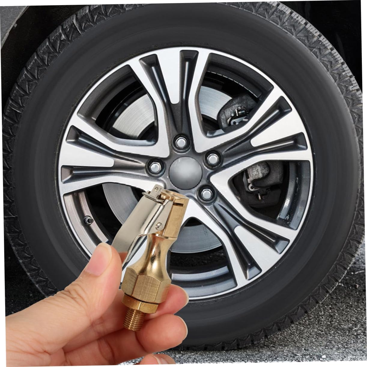 3pcs Locking Tire Chuck Clip Air Chuck for Quick Connect Inflation Compatible Trucks Rvs Cars and Air Compressors