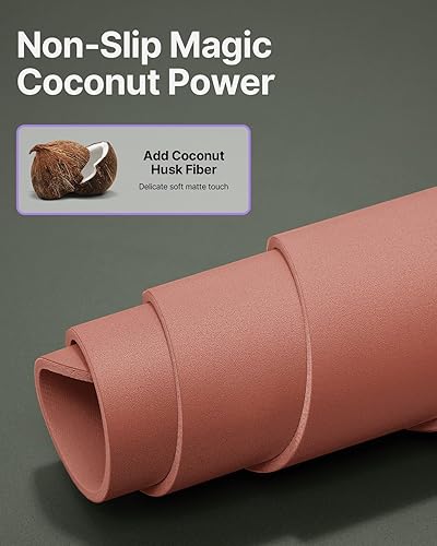 Miniatura 2 de YOTTOY Alfombrilla de yoga, antideslizante, con diseño antidesgarro y alfombrilla de goma natural amigable con correa y bolsa