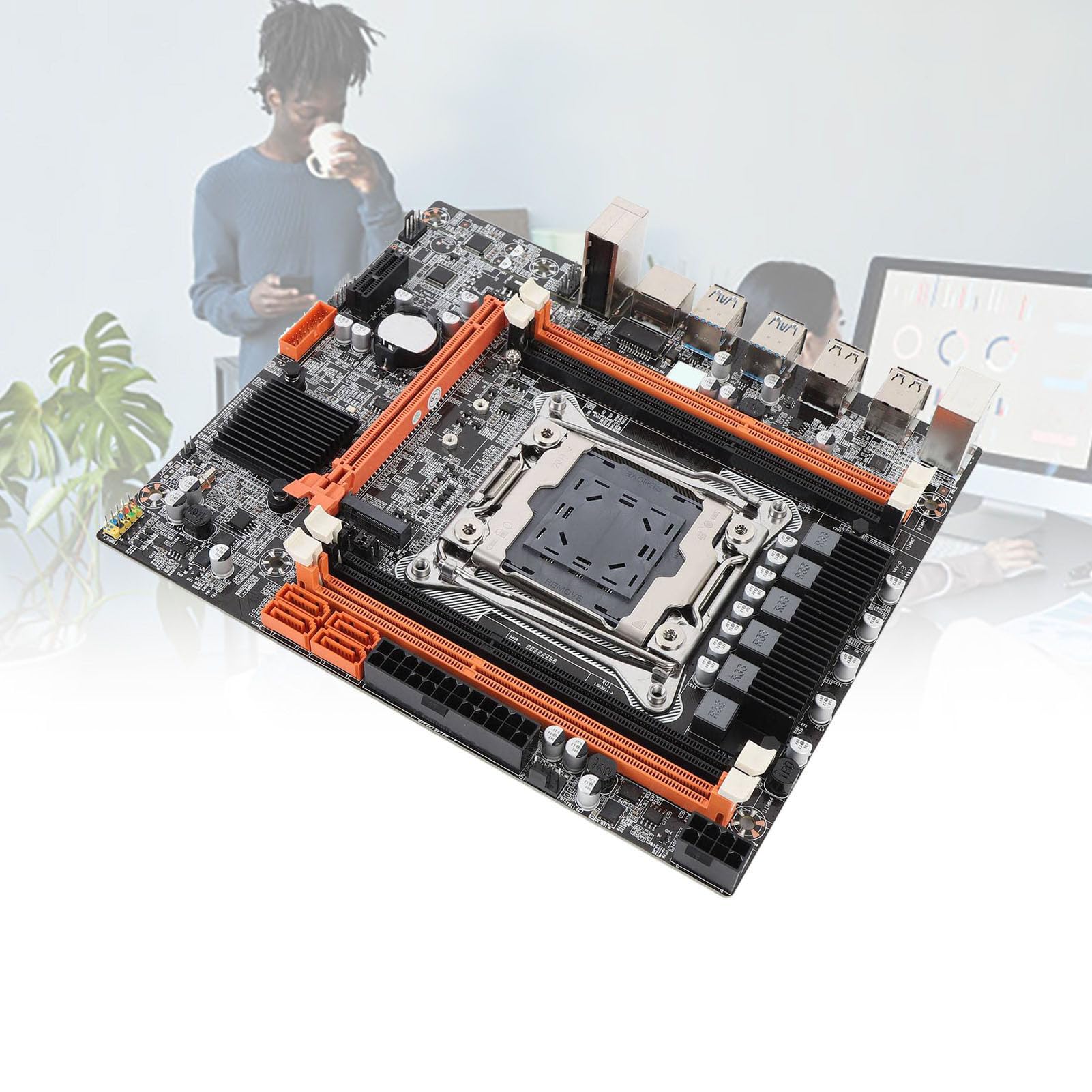 Płyta Główna X99H M ATX, 4 X DDR3 DIMM 128G DDR3 2666 2400 2133 MHz, LGA 2011V3 V4 dla Procesora I7 58xx 68xx, z Portami USB3.0 M.2 NVME HD VGA
