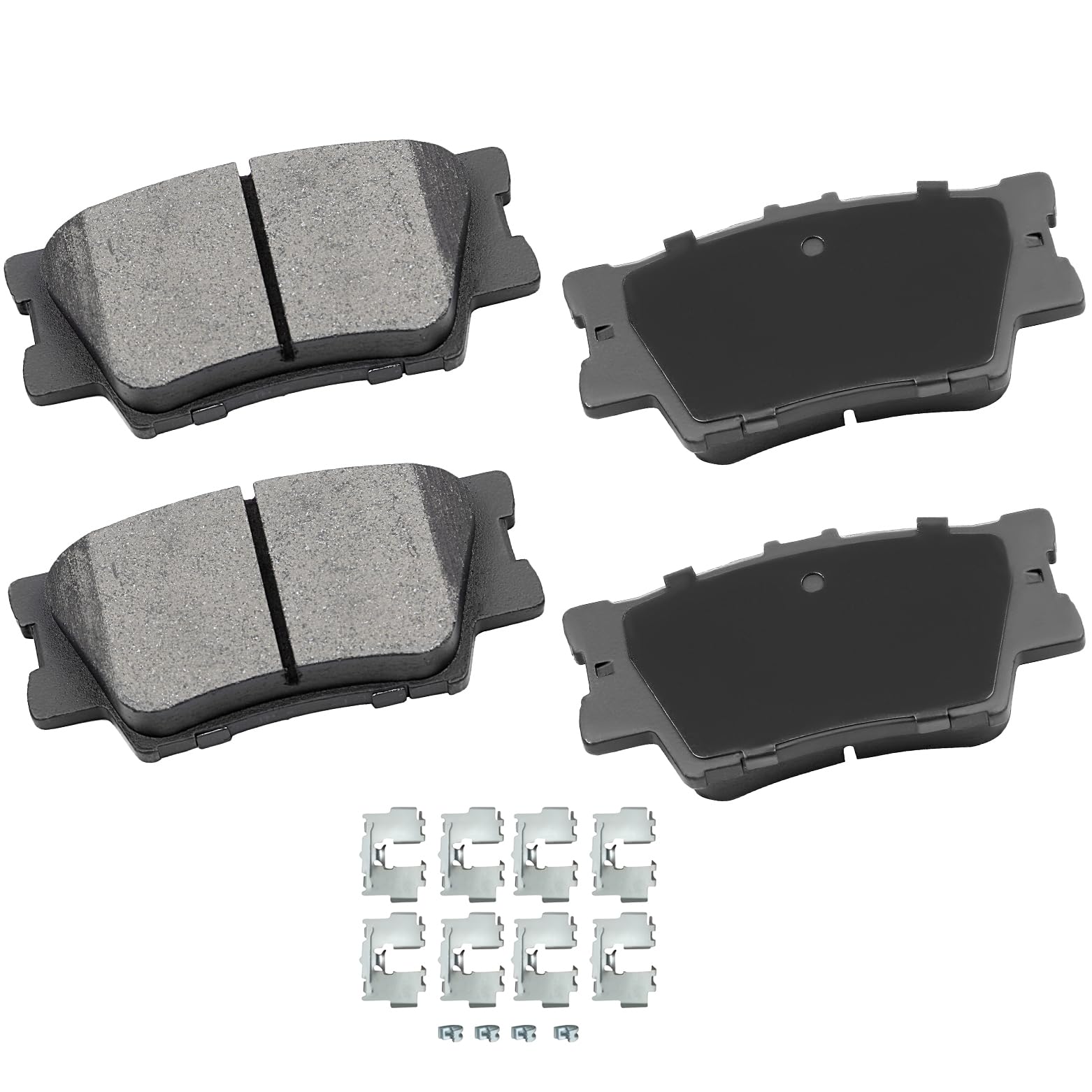 cciyu D1212 Disc Brake Pads w/Hardware Rear Brake Pad Set