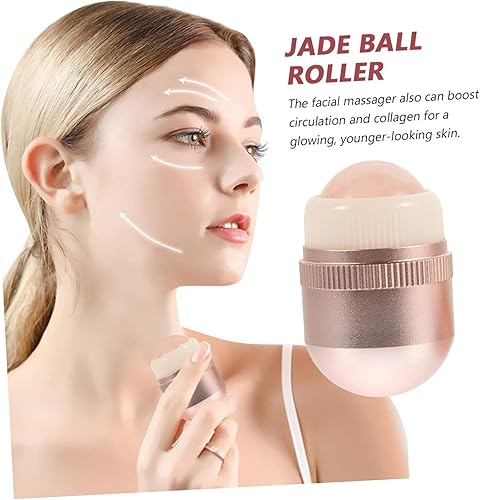 Miniatura 2 de balacoo 2 Sets de piedra volcánica bola cara masaje jade apriete belleza Jade masaje facial Jade Facial Jade Masajeador de ojos masajeador cara