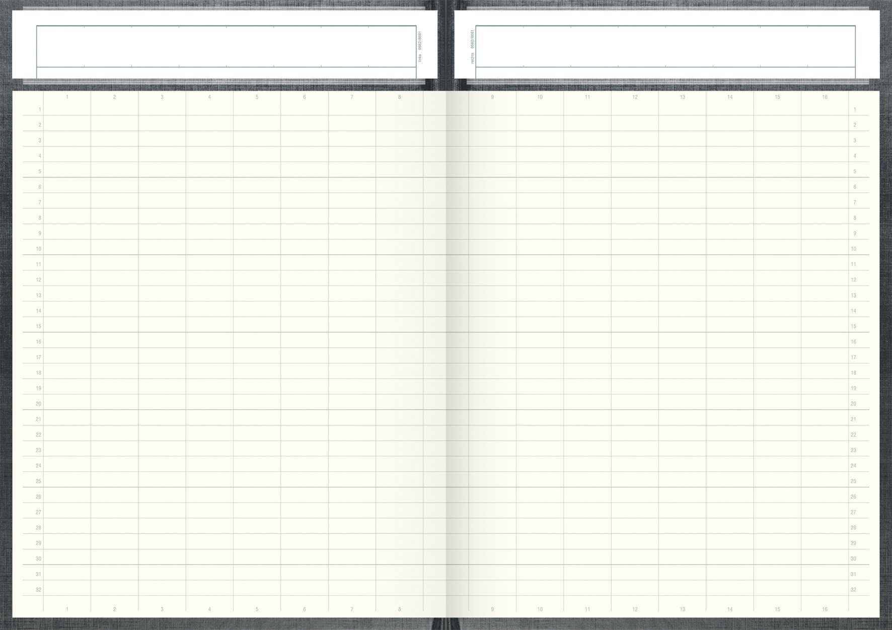 König & Ebhardt Spaltenbuch – Vielzweckbuch Mit Kopfleiste, 96 Blatt, 20 Spalten