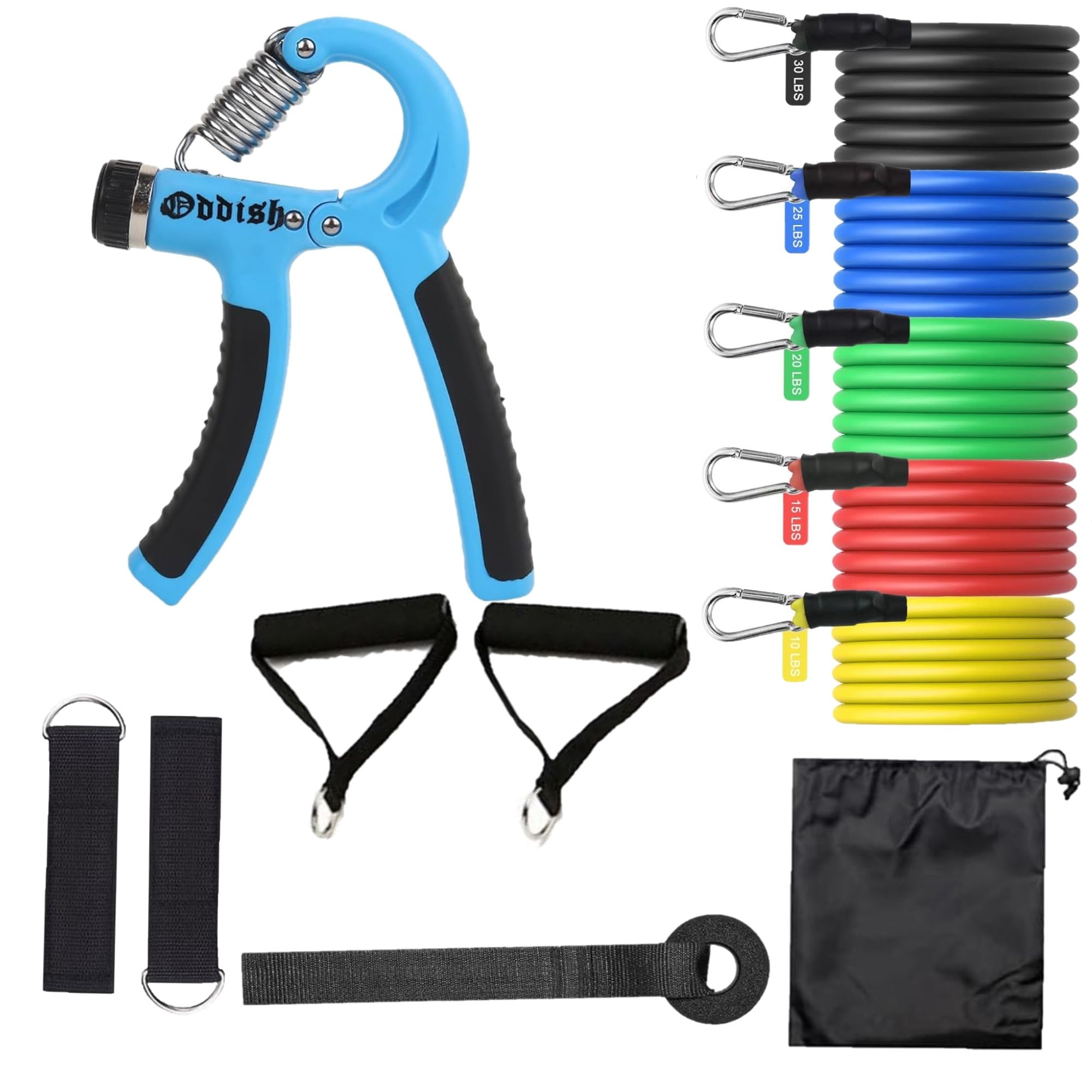 ODDISH; way to fitness Hand Grip Counter and Non Counter with 11 in one Resistance Band Combo Pack for Man and Women (Normal, Blue) (B0CLJKRR2D) Amazon Price History, Amazon Price Tracker