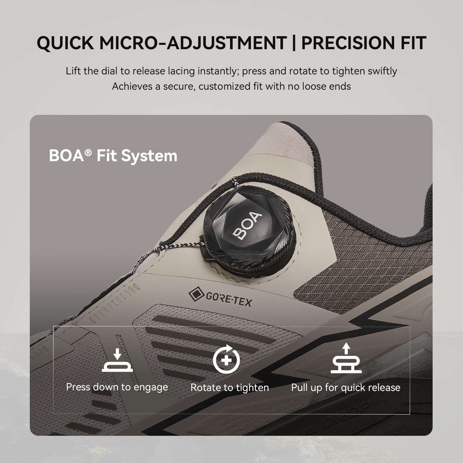 KAILAS FUGA EX3 BOA GTX Zapatillas de senderismo impermeables para hombre, ligeras, antideslizantes, para correr