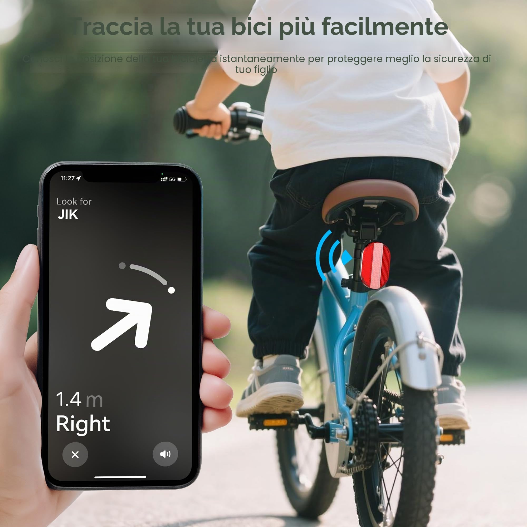 Supporto Per AirTag Da Bici In Alluminio – Impermeabile, Antifurto E Anti-vibrazione, Si Nasconde Sotto Il Portaborraccia