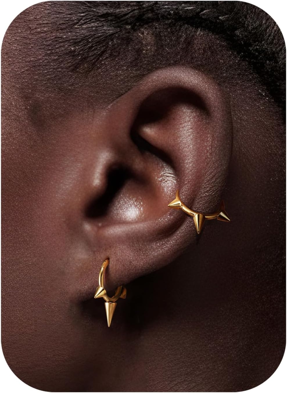 316L Stainless Steel 16G Spike Septum Ring Daith Conch Piercing Jewellery