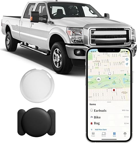 Rastreador GPS sin suscripción para vehículos funciona con Find My (solo iOS) Etiquetas de seguimiento de automóviles en tiempo real Cobertura