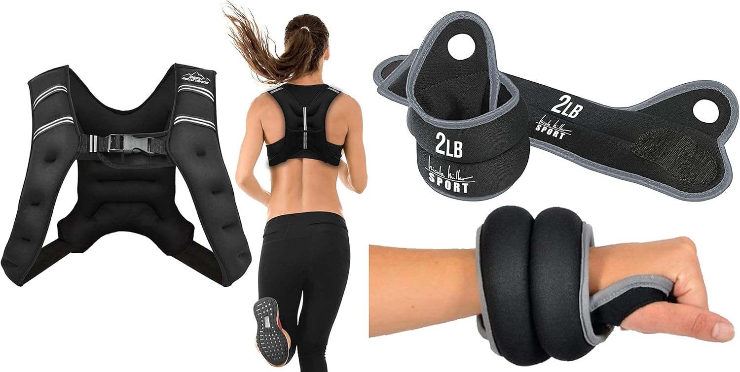 Aduro Sport Weighted Vest Workout Equipment, 4lbs Body
