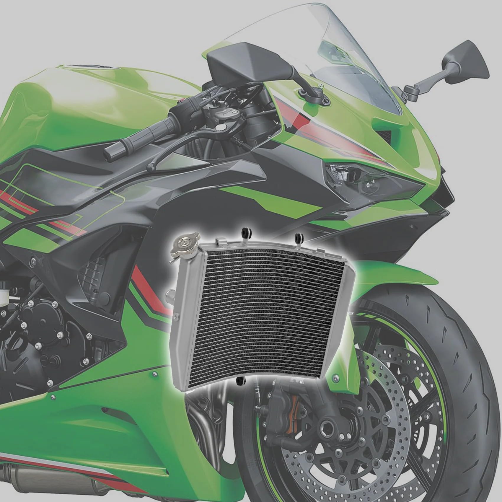 Wymiennik doładowania Pasuje do Ninja ZX-6R ZX636 2013-2023 chłodnica motocyklowa silnika chłodzenie