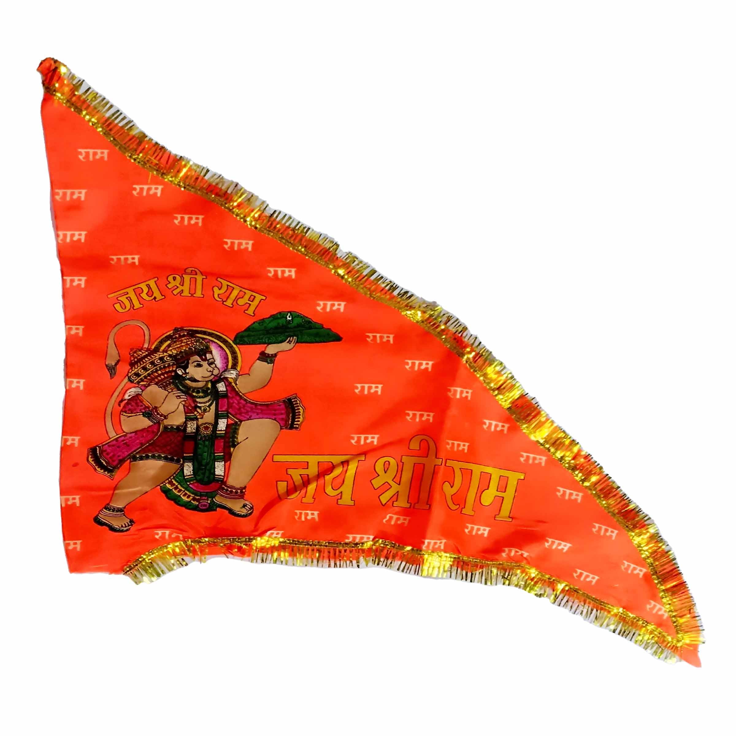 जय श्री राम हनुमान जी Jhanda Jai Shree Ram Hanuman Ji Flag Jhanda Triangle Outdoor/indoor Temple Flag/Jhanda Dhwaj Pataka for Home Navratri Flag Pack of 1 Beautiful Color Flag Size 20 X25X32 In. || 02 (B0CMP92CJR) Amazon Price History, Amazon Price Tracker