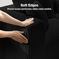 Vista 10 de Novilla 141" Modular Sectional Sofa, Modern Cloud Sectional Couch with Smarts Coil® Support, U-Shape Upholstered Boneless Couch for Living Room