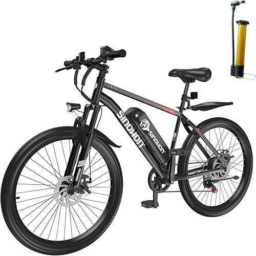 26" Electric E Bike for Adults, E-Bike Commuter – 500W Brushless Motor, 36V 10.4AH Battery, 7-Speed Gear, 20MPH Top Speed, 37+ Miles Long Range – Certified to UL 2849