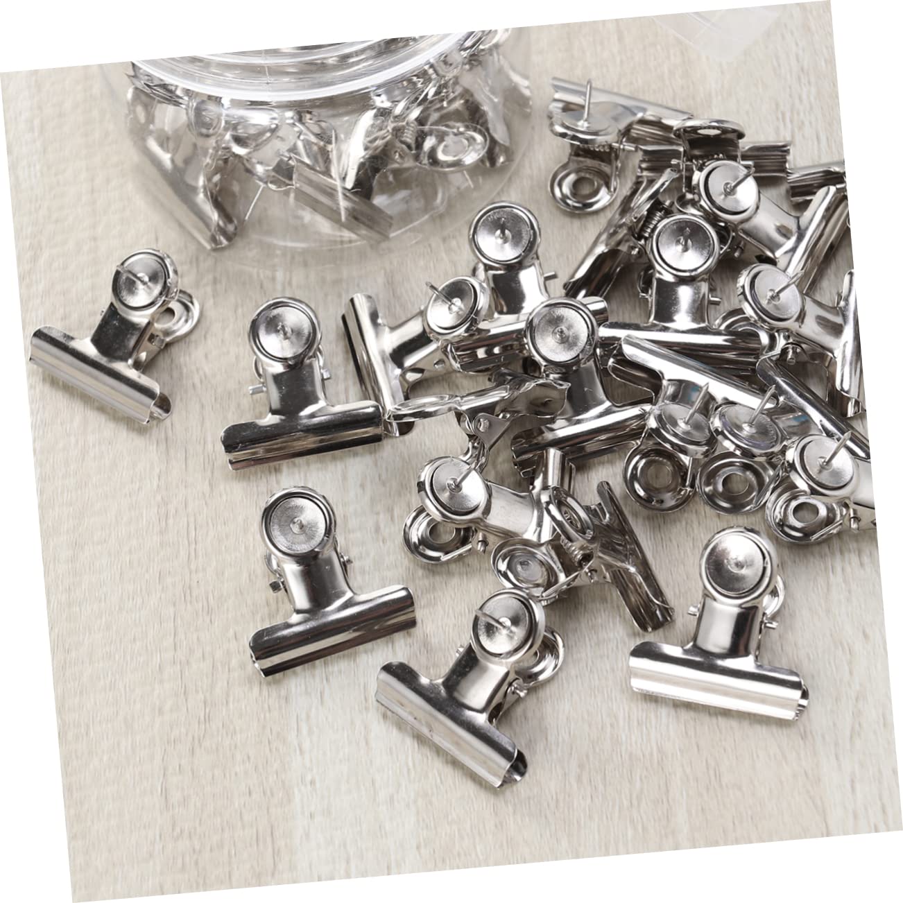 SHINEOFI 60 Piezas Clips De Carpetas Financieras Grandes Abrazaderas De Papel Rieles Clips De Carpeta De Imagen Clips Metálicos Para Papel Abrazaderas De Papel De Archivo Oro Rosa