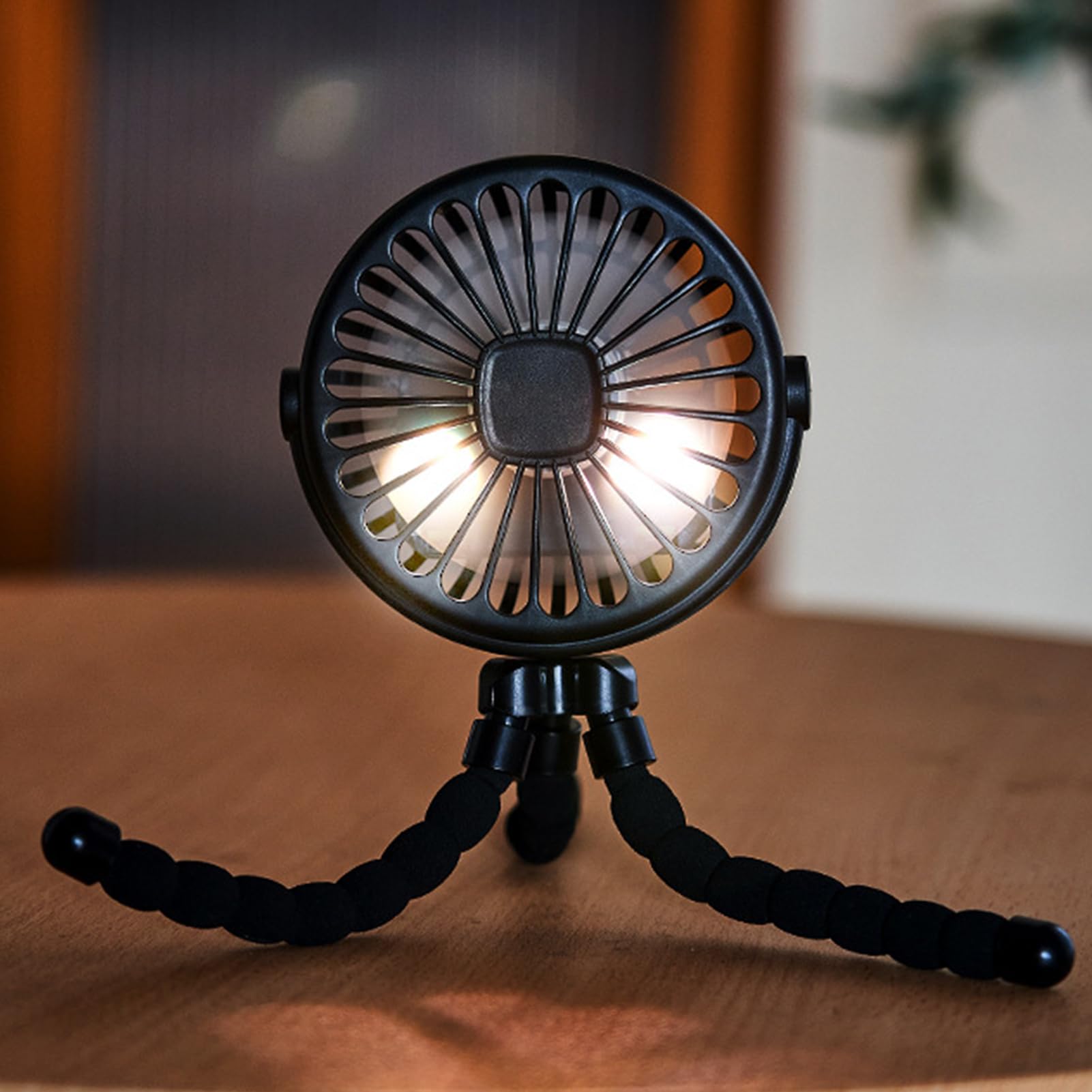Générique Ventilateur De Poussette Pour Bébé | Ventilateur De Rechargeable Par USB | Ventilateurs Portable À Clip Sur Trépied | Ventilateurs Portable Poussette Par Voyage, Siège, Chambre