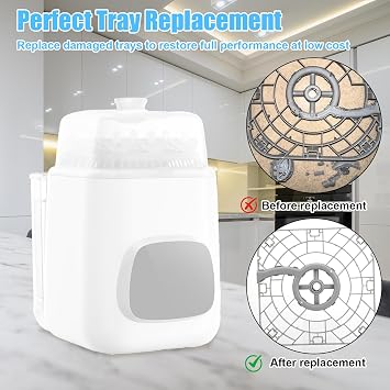 Gosknor Replacement Bottom Tray for Momcozy Bottle Washer with 8 Brackets