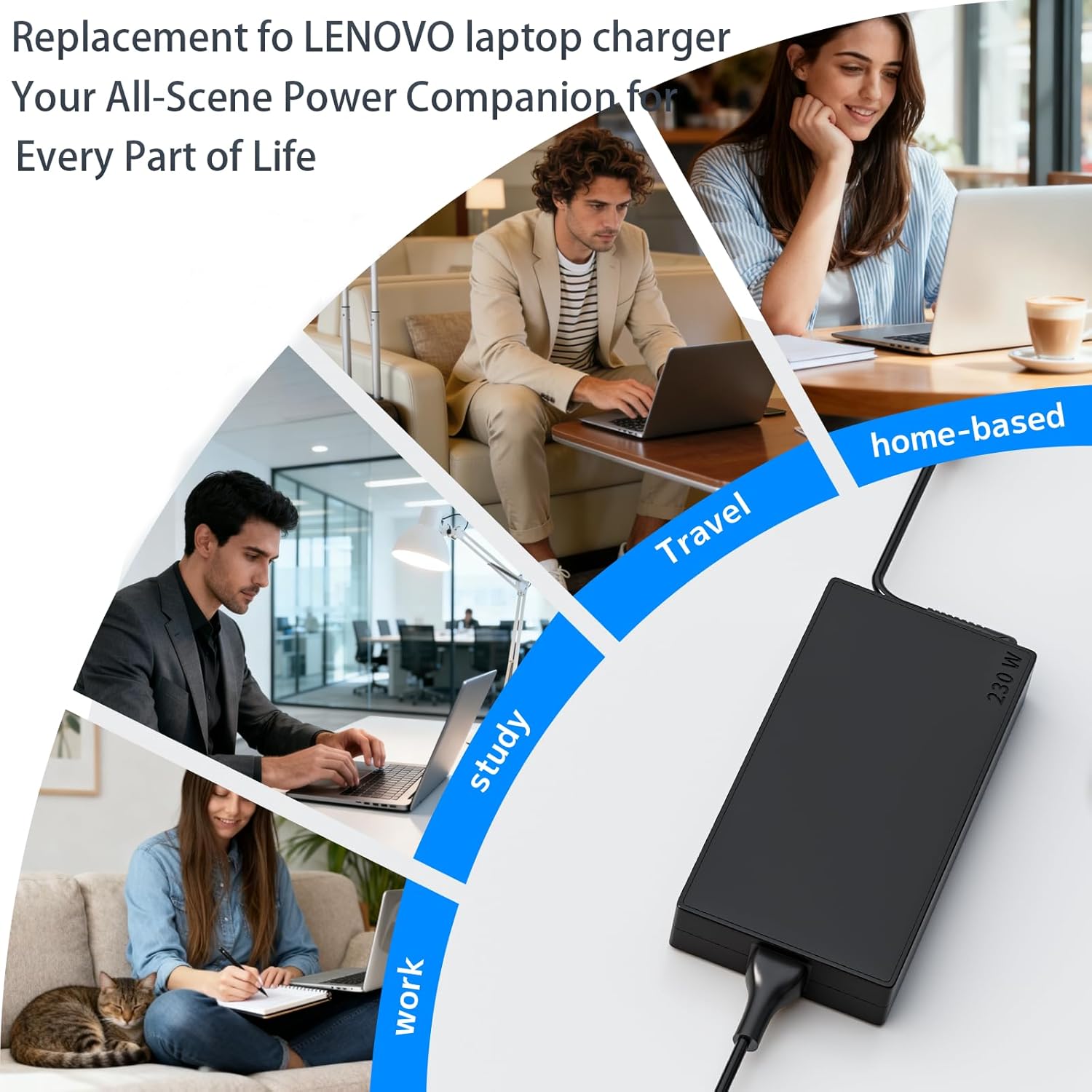 230W AC Adapter Compatible with Lenovo Legion 5 7 5P C7 S7 Y540 Y545 Y740 Y730 Y900 Y910 Y920 Y7000 Thinkpad P1 P70 Power Supply ADL230NLC3A Laptop Power Supply Charger