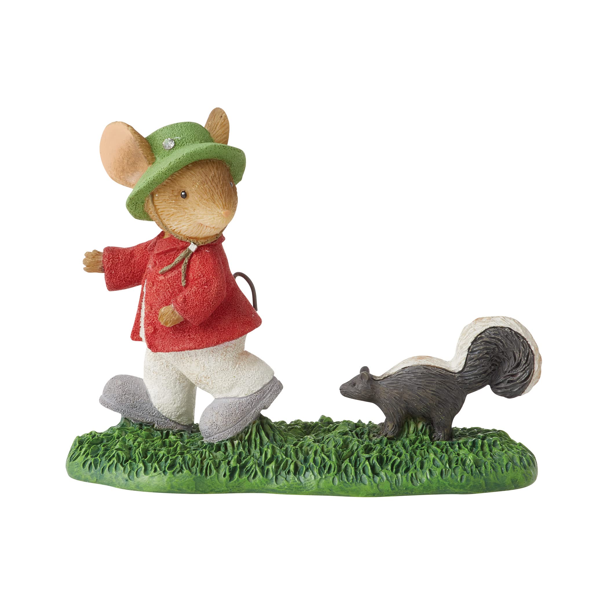 Souris miniature Enesco Tails with Heart camping figurine décorative pour vitrine de salon