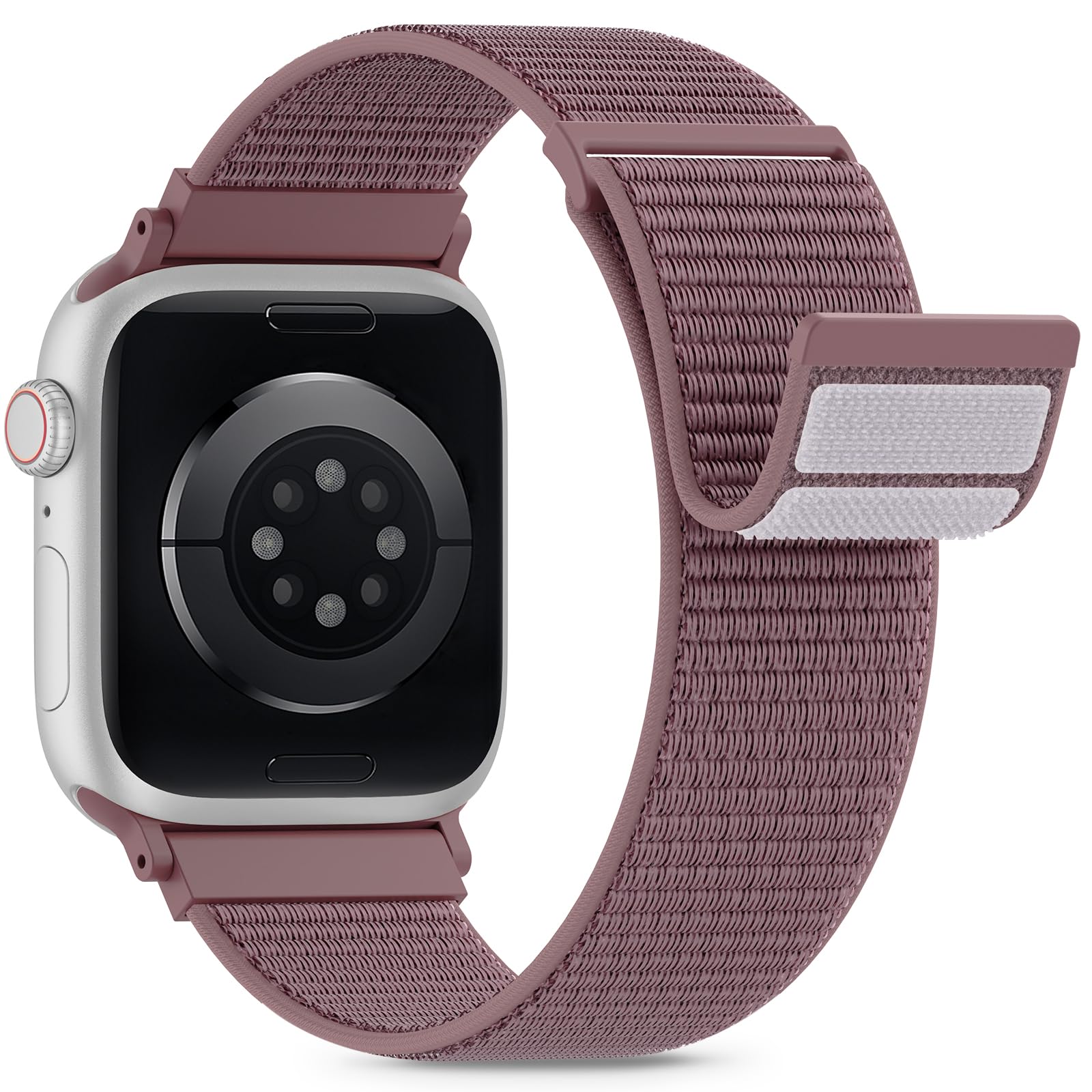 Nylon Loop Sport Band Compatible with Apple Watch Bands 44mm 45mm 46mm 49mm 42mm for Women Men, iWatch Wrist Straps for Ultra 4 3 2, Se, Series 12 11 10 9 8 7, Breathable, Soft Band Ideal for Outdoor
