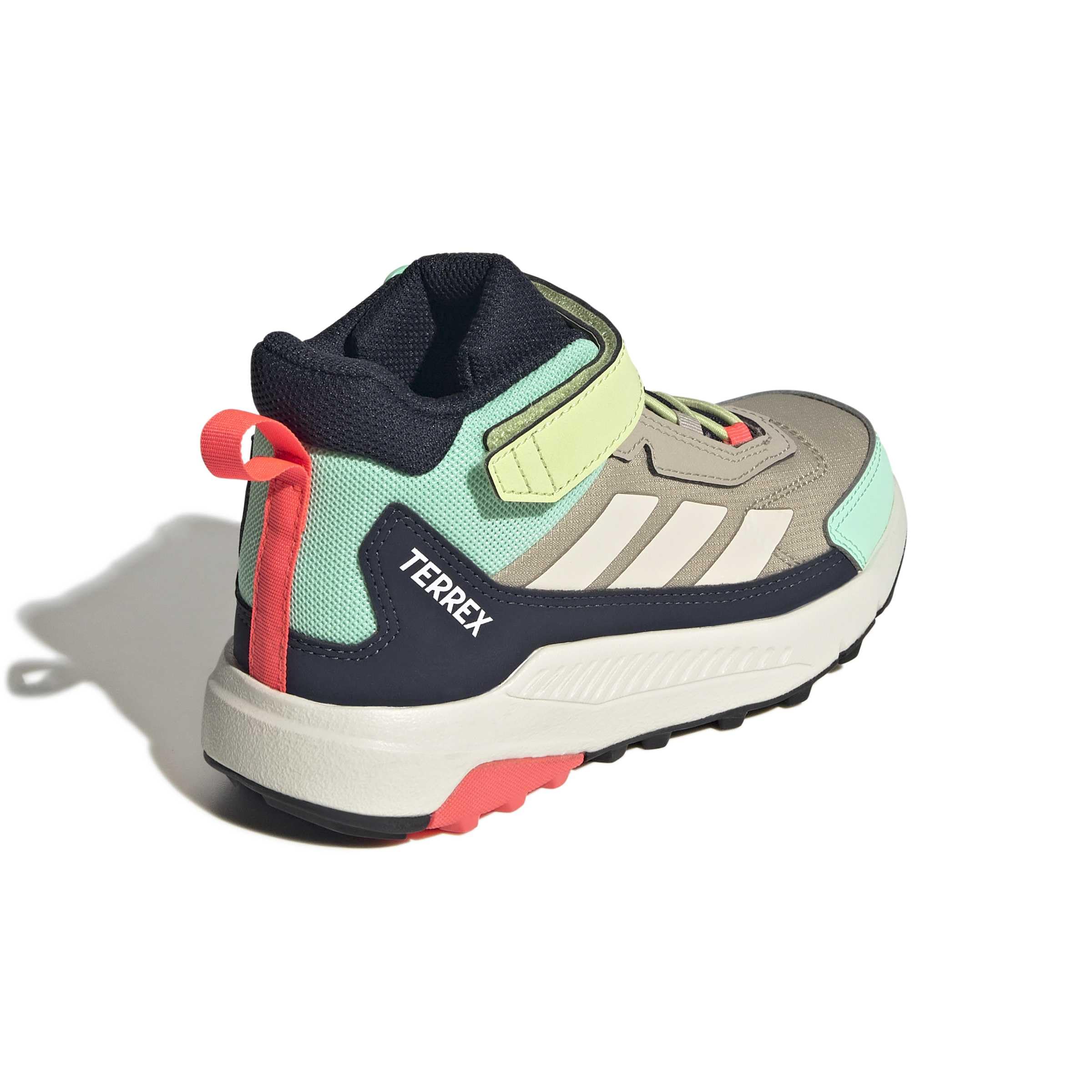 adidas Uniseks - dzieci Terrex Anylander Mid Children Hiking Shoes, Khaki Three/wonder white/legend ink, 33 EU