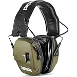 PROHEAR Digital Electronic Shooting Ear Protection Muffs with GEP02 Gel Ear Pads, Hunting Sound Amplification Earmuffs, NRR 23dB Low Profile Hearing Protection for Gun Range - Green