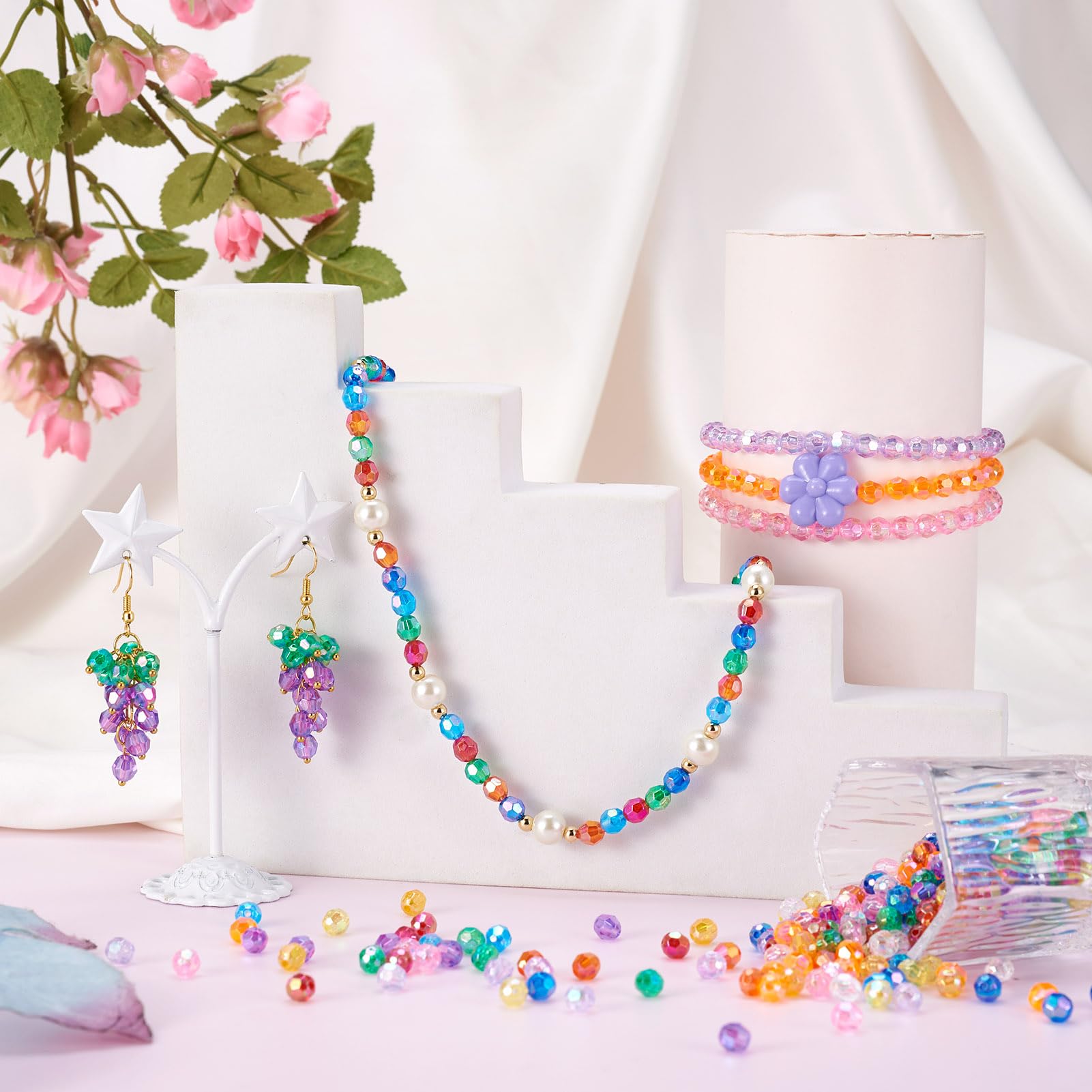 Perline A Stella - 11 Mm - Trasparente Multicolore X50 - Perles & Co - Foto 7