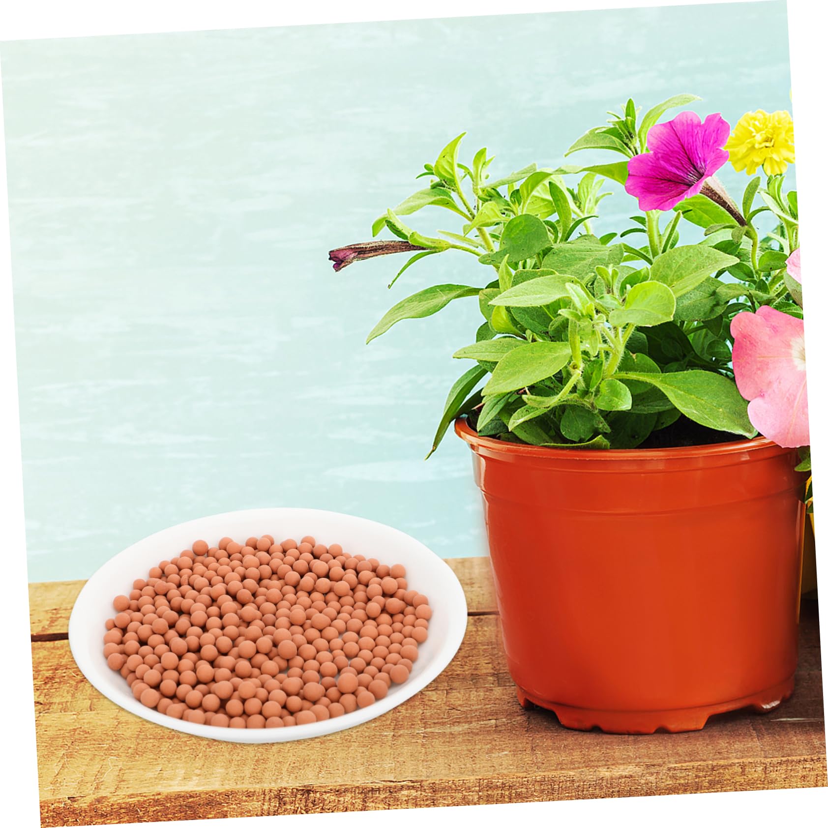 TOYANDONA Ceramsita de Jardín 2 Bolsas Roja para Cultivo de Flores | Sustrato Aniónico, para Maceta Hidropónica y Cuenco Mat, Drenaje Rápido Gusanos