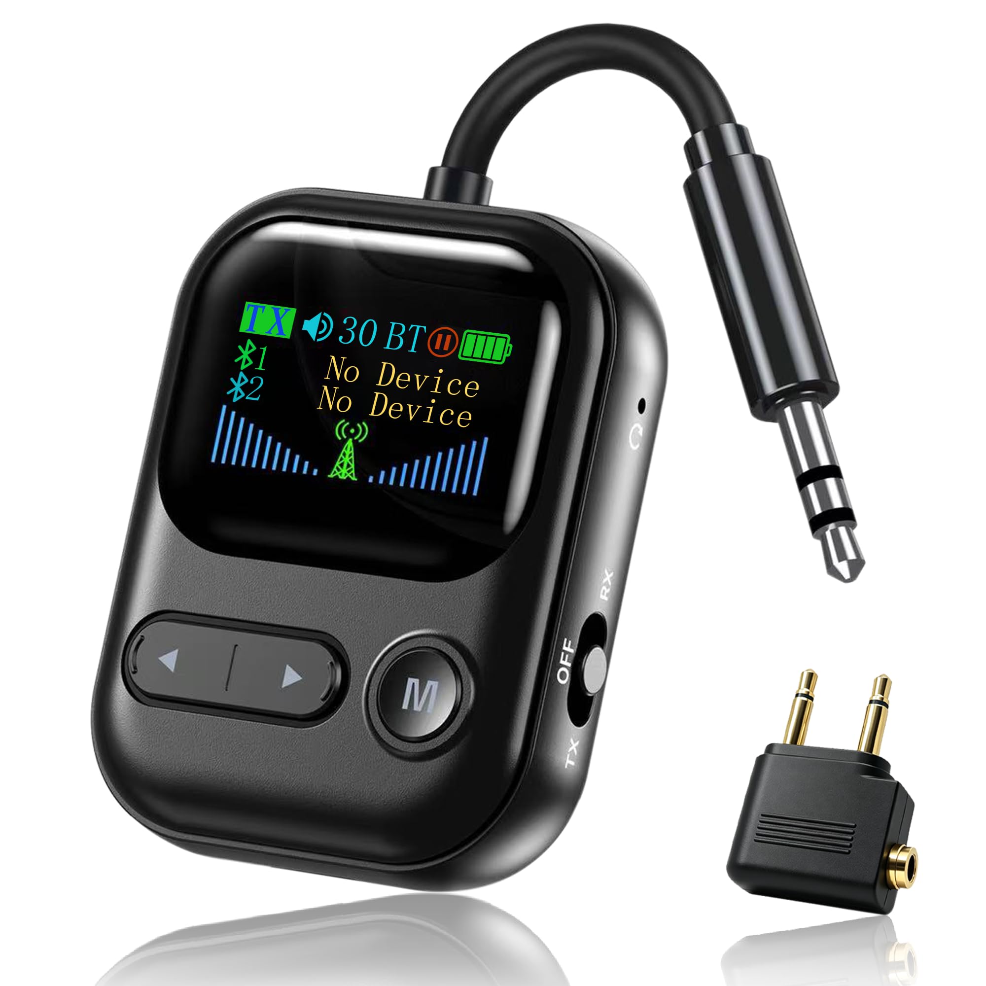 Photo 1 of 2-in-1 Bluetooth 6.0 Transmitter Receiver, Bluetooth Adapter for Airplane