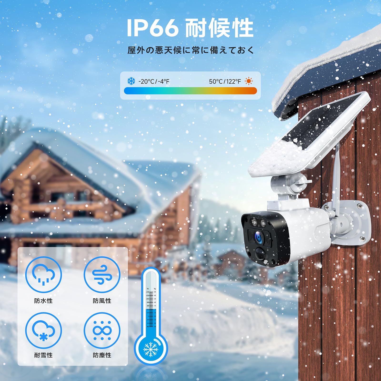 Amazon.co.jp: 【400万画素・ソーラーパネル・電源不要】CAMCAMP  