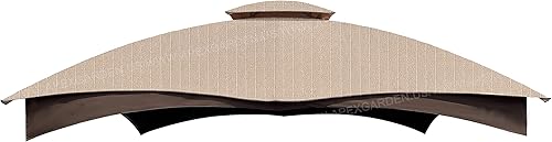 Miniatura 4 de APEX GARDEN Toldo de repuesto para el cenador Lowe's modelo #GF-12S004B-1  GF-12S004BTO (tela Ripstop beige)