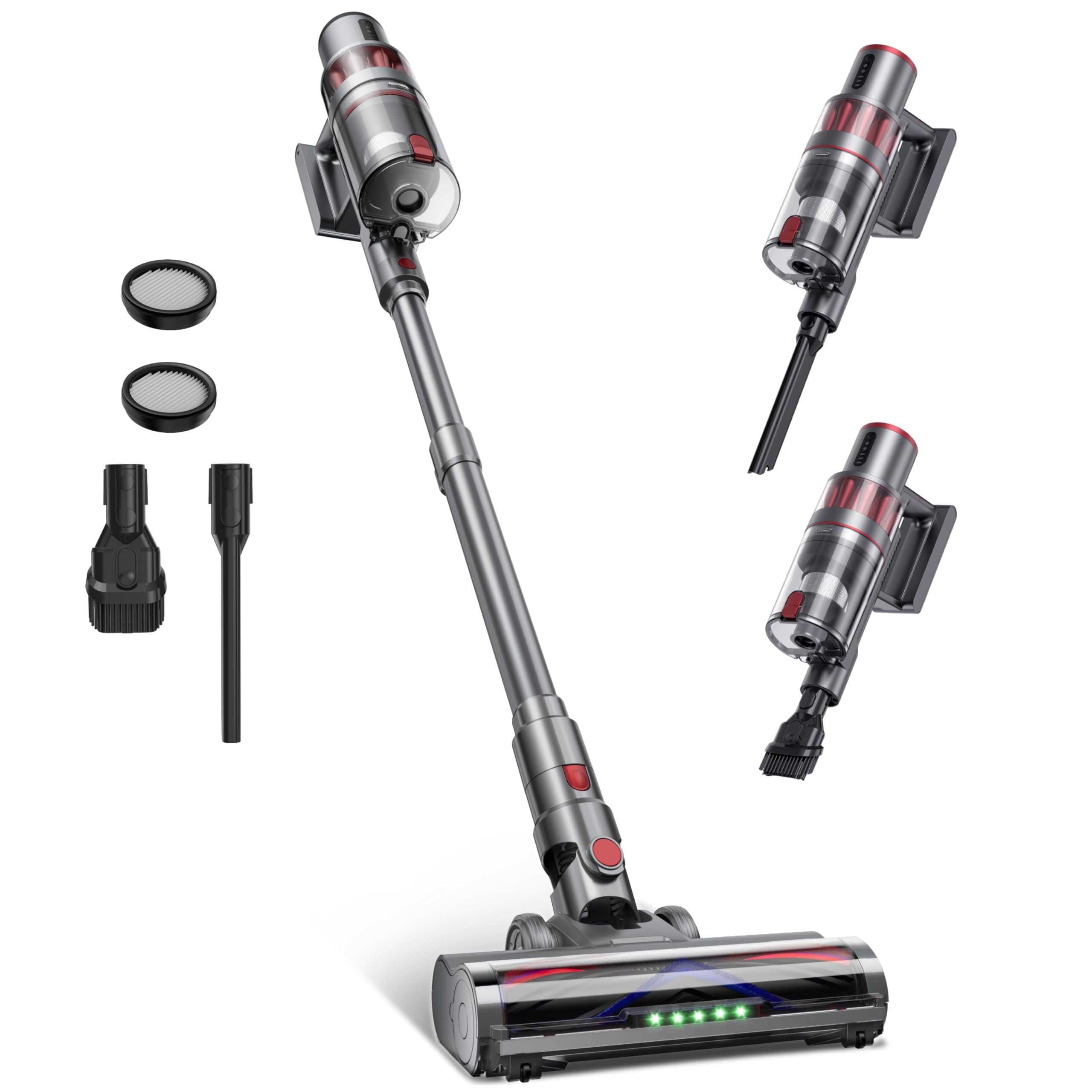 Amazon.co.jp: 掃除機 コードレス 【55000pa超強力吸引！】60分連続